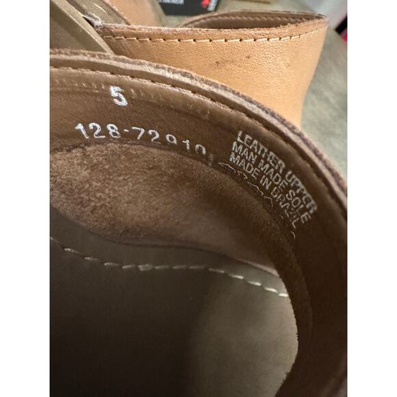 Candies Vintage Y2K Chunky Wedge Platform Sandals Cut Out Wood Heels - 5 - Picture 5 of 8